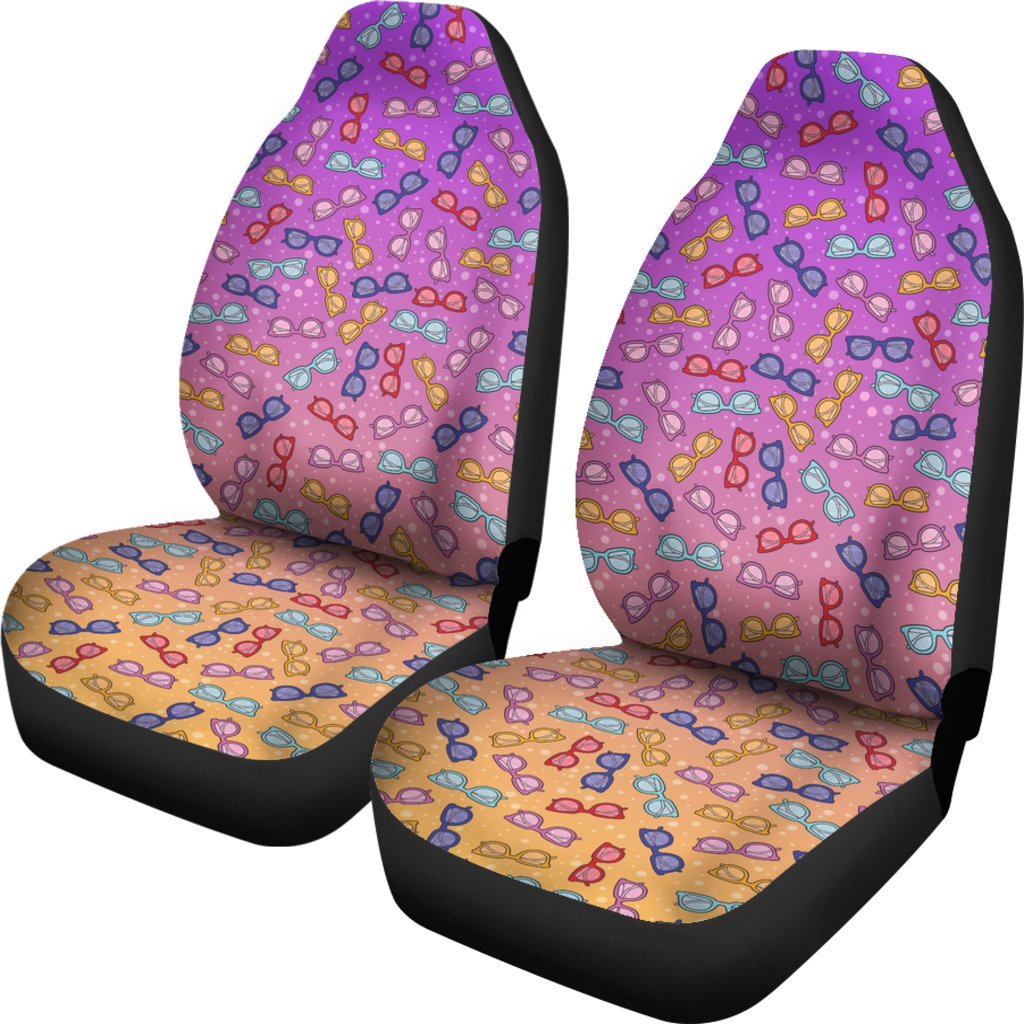 Pastel Glasses Universal Fit Car Seat Covers