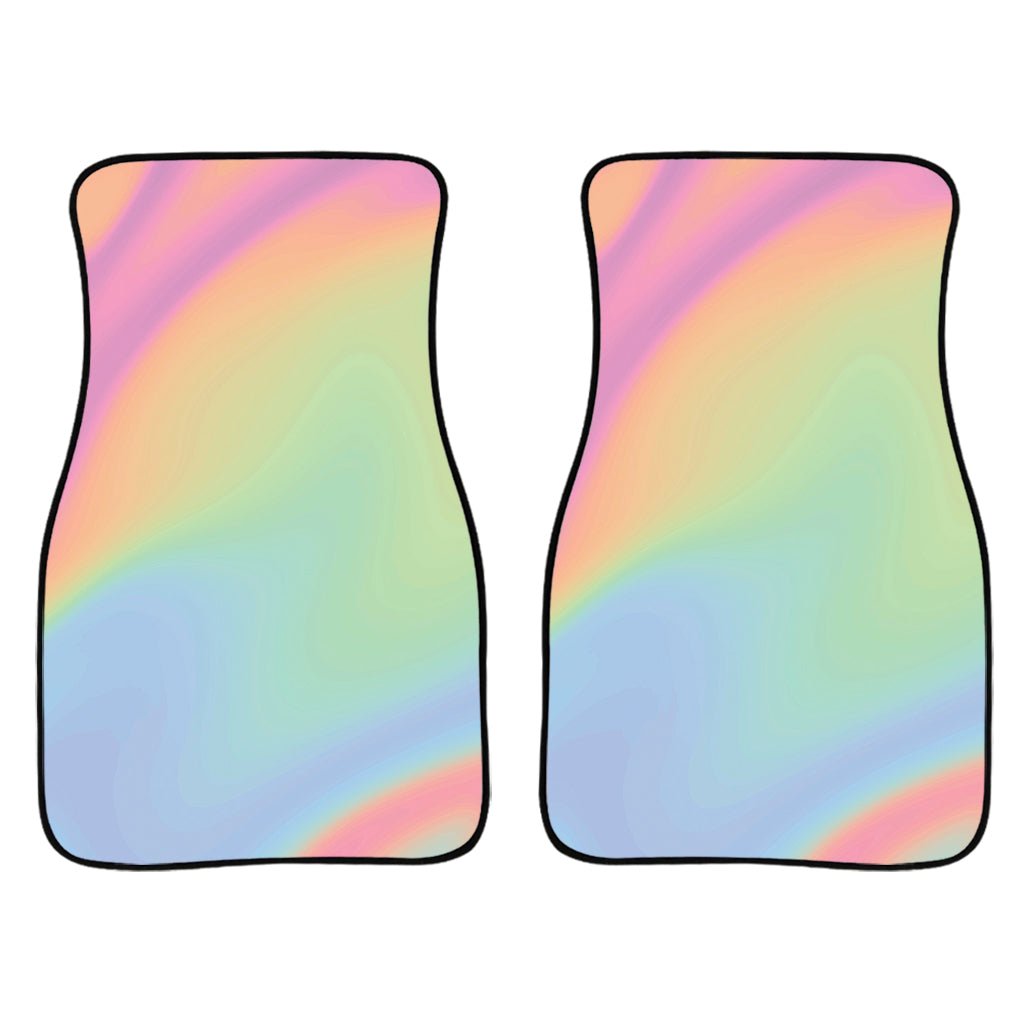 Pastel Holographic Print Front Car Floor Mats