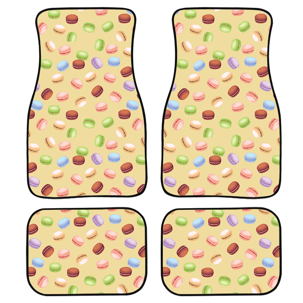 Pastel Macaron Pattern Print Front and Back Car Floor Mats