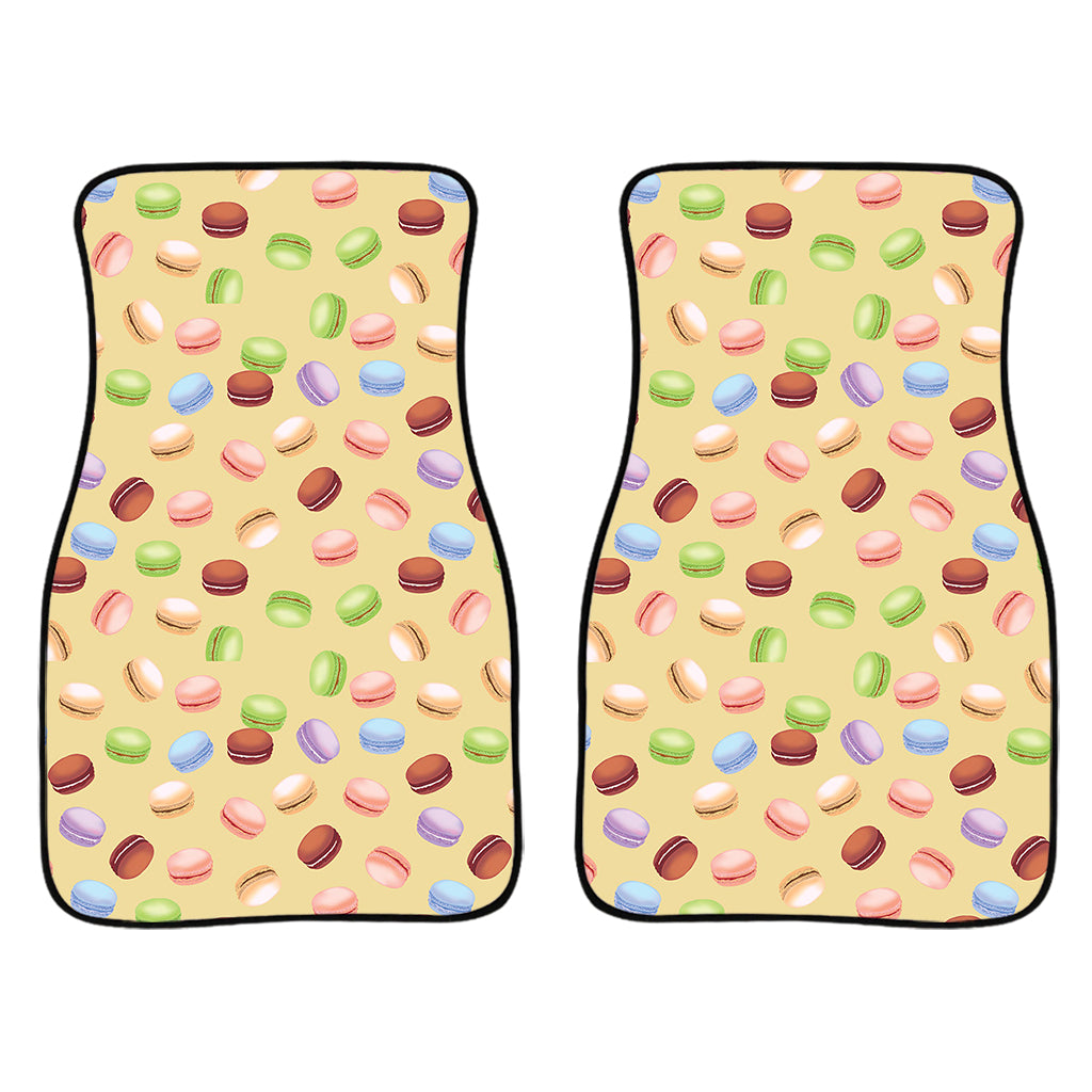 Pastel Macaron Pattern Print Front Car Floor Mats