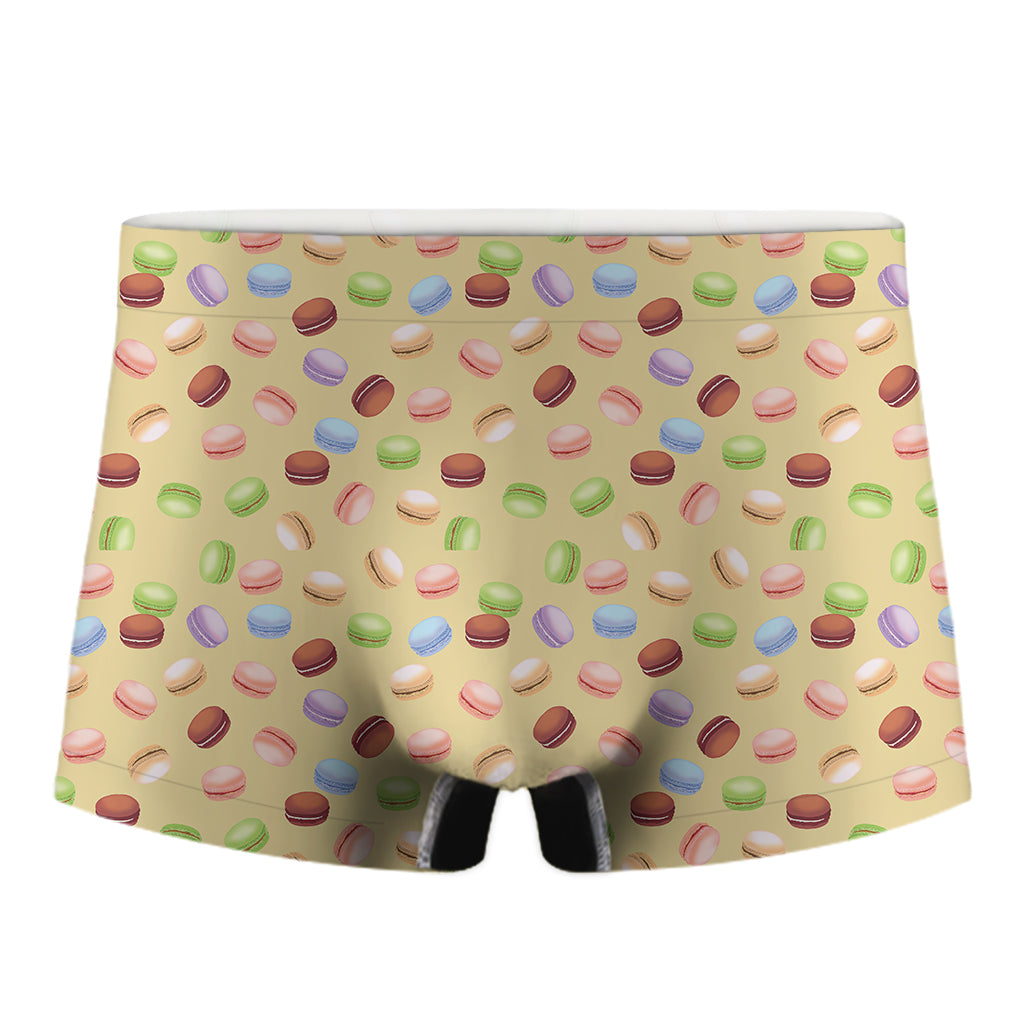 Pastel Macaron Pattern Print Men's Boxer Briefs