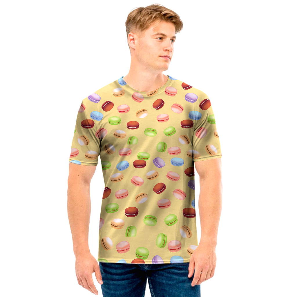 Pastel Macaron Pattern Print Men's T-Shirt