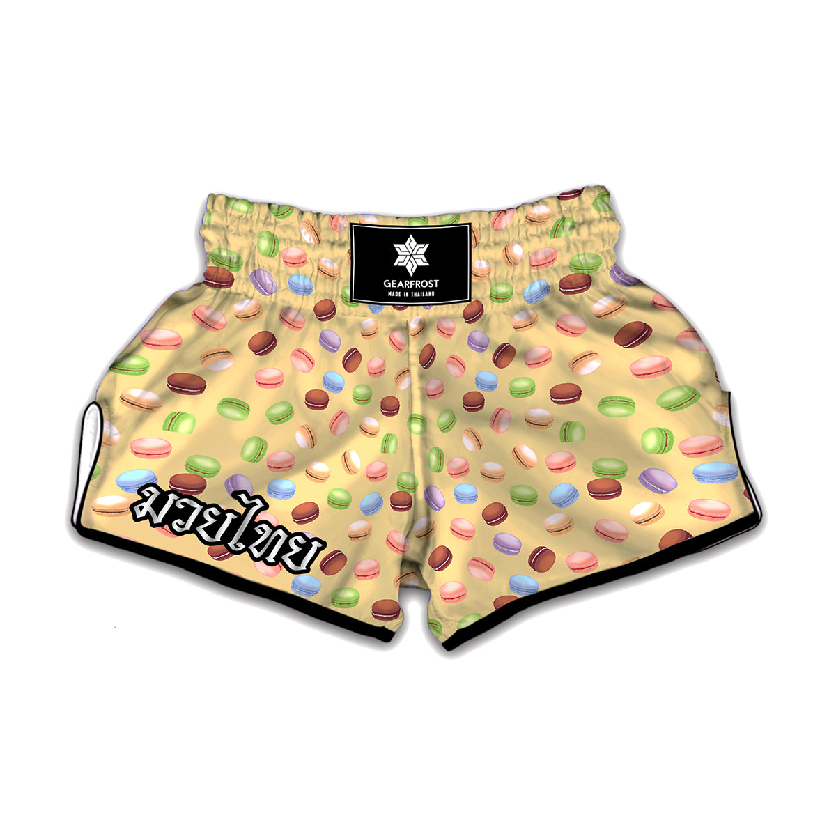 Pastel Macaron Pattern Print Muay Thai Boxing Shorts