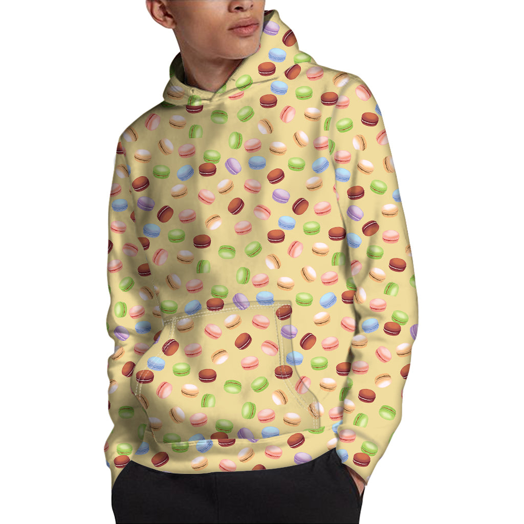 Pastel Macaron Pattern Print Pullover Hoodie