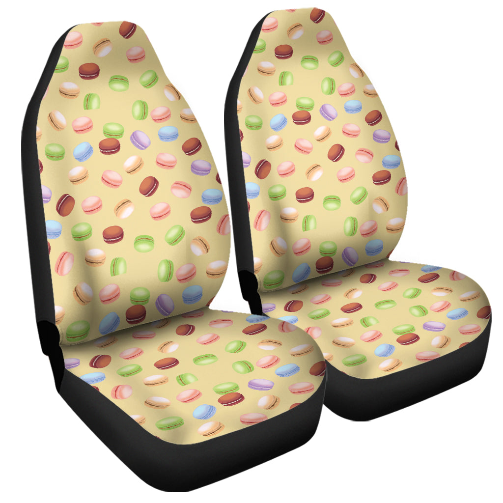 Pastel Macaron Pattern Print Universal Fit Car Seat Covers