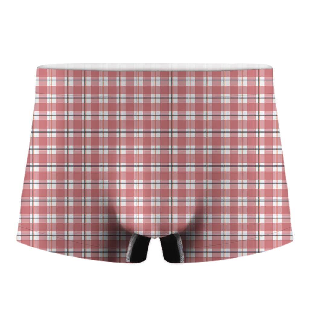 Pastel Madras Pattern Print Men's Boxer Briefs