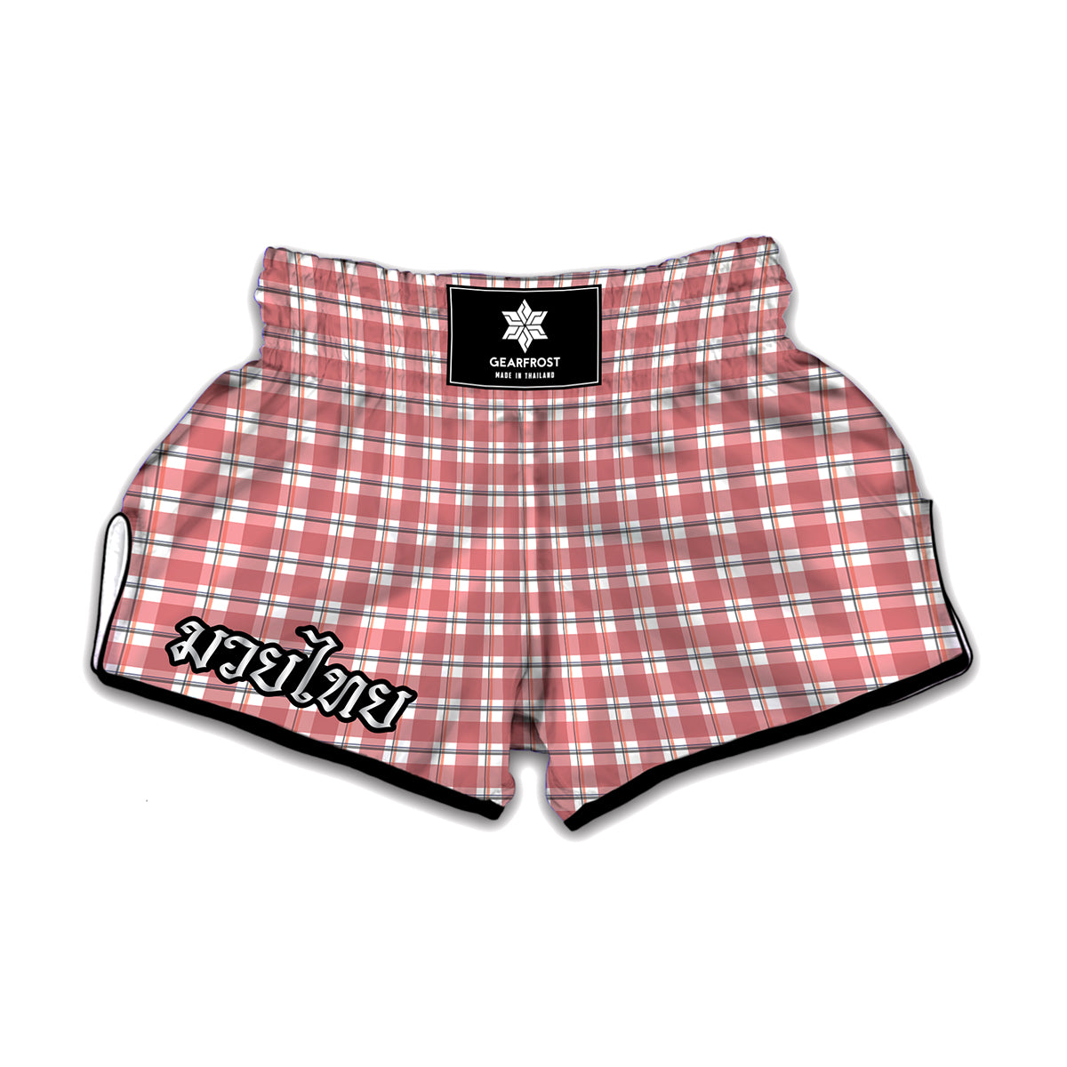 Pastel Madras Pattern Print Muay Thai Boxing Shorts