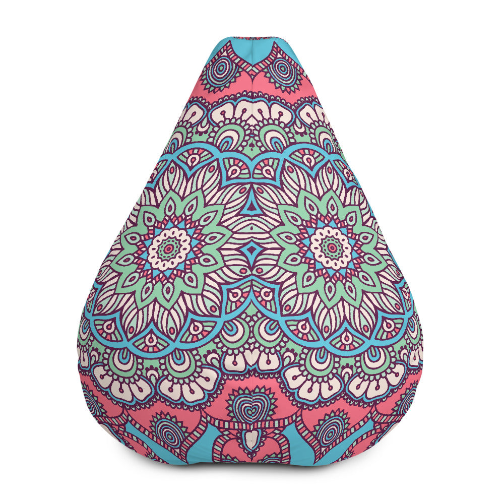 Pastel Mandala Bohemian Pattern Print Bean Bag Cover