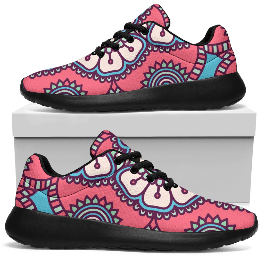 Pastel Mandala Bohemian Pattern Print Sport Sneakers