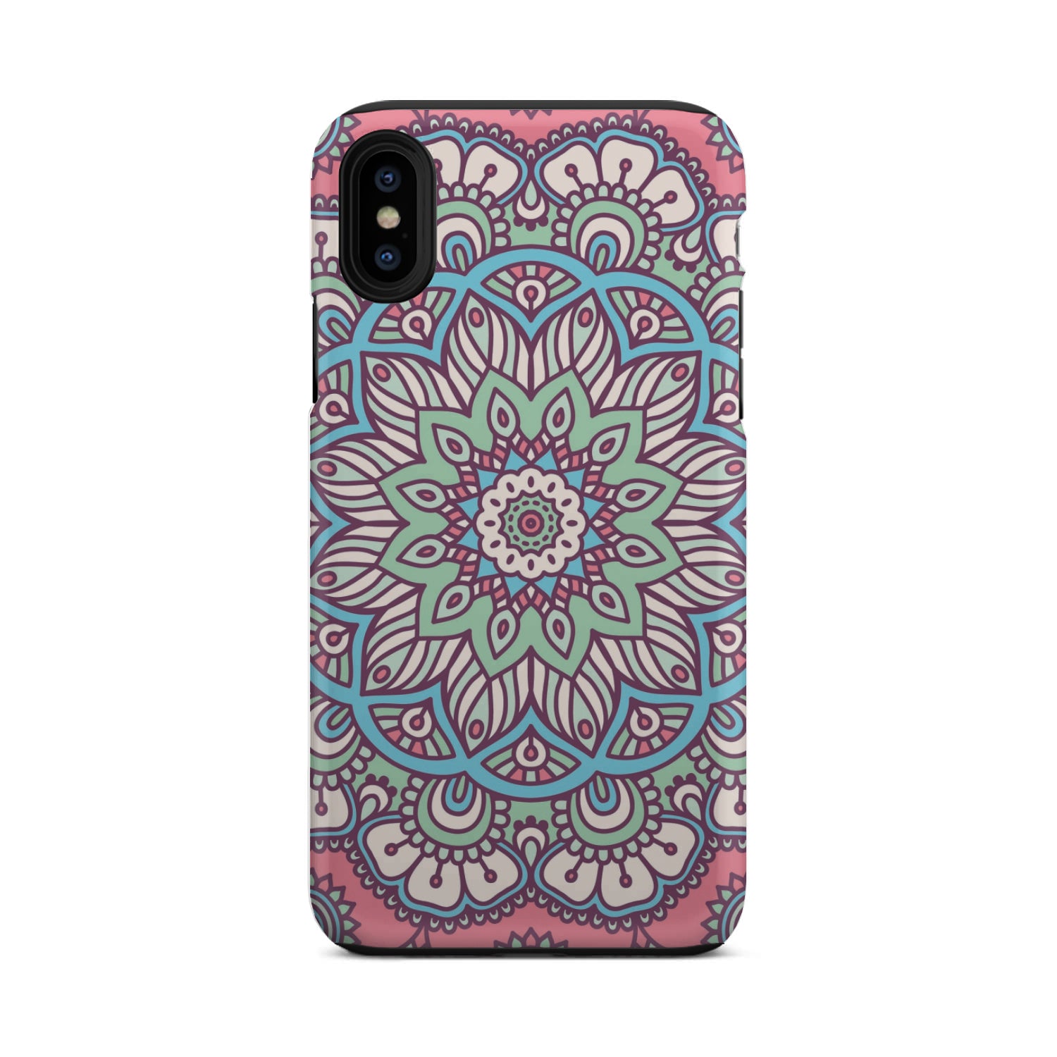 Pastel Mandala Bohemian Pattern Print Tough Phone Case