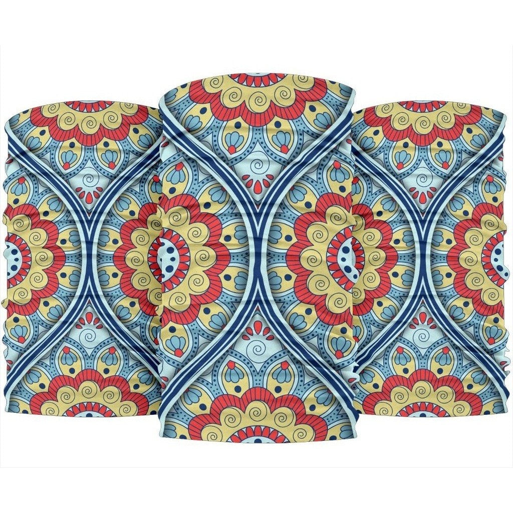 Pastel Ornament Mandala Print 3-Pack Bandanas