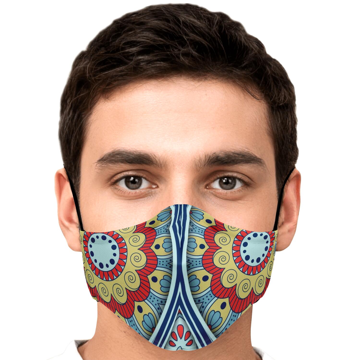 Pastel Ornament Mandala Print Face Mask