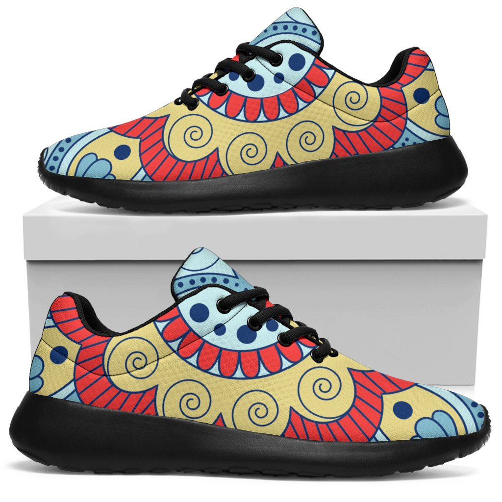 Pastel Ornament Mandala Print Sport Sneakers