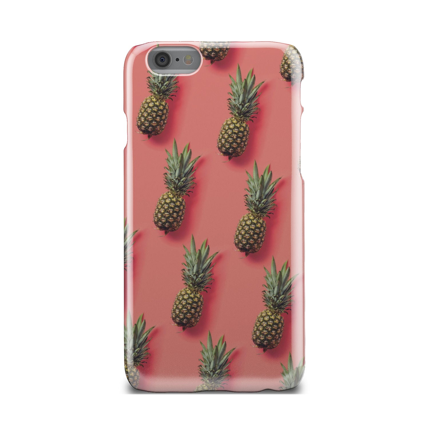 Pastel Pink Pineapple Pattern Print Phone Case