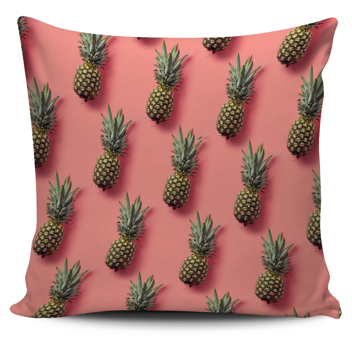 Pastel Pink Pineapple Pattern Print Pillow Cover