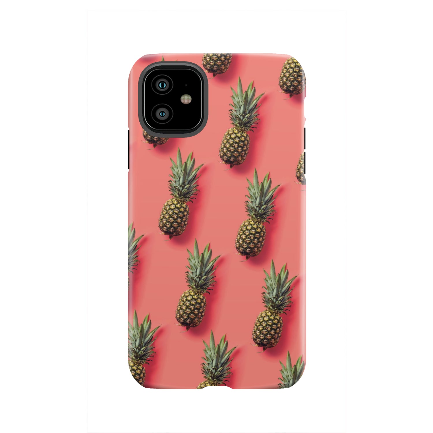 Pastel Pink Pineapple Pattern Print Tough Phone Case