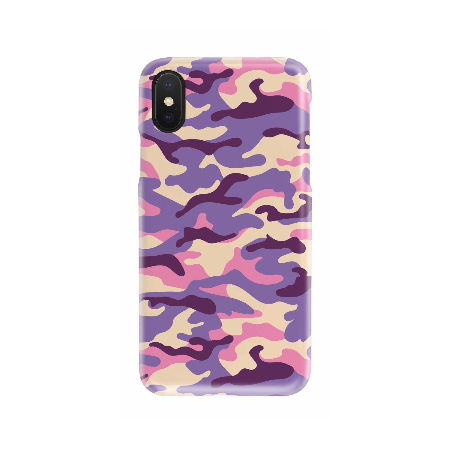 Pastel Purple Camouflage Print Phone Case