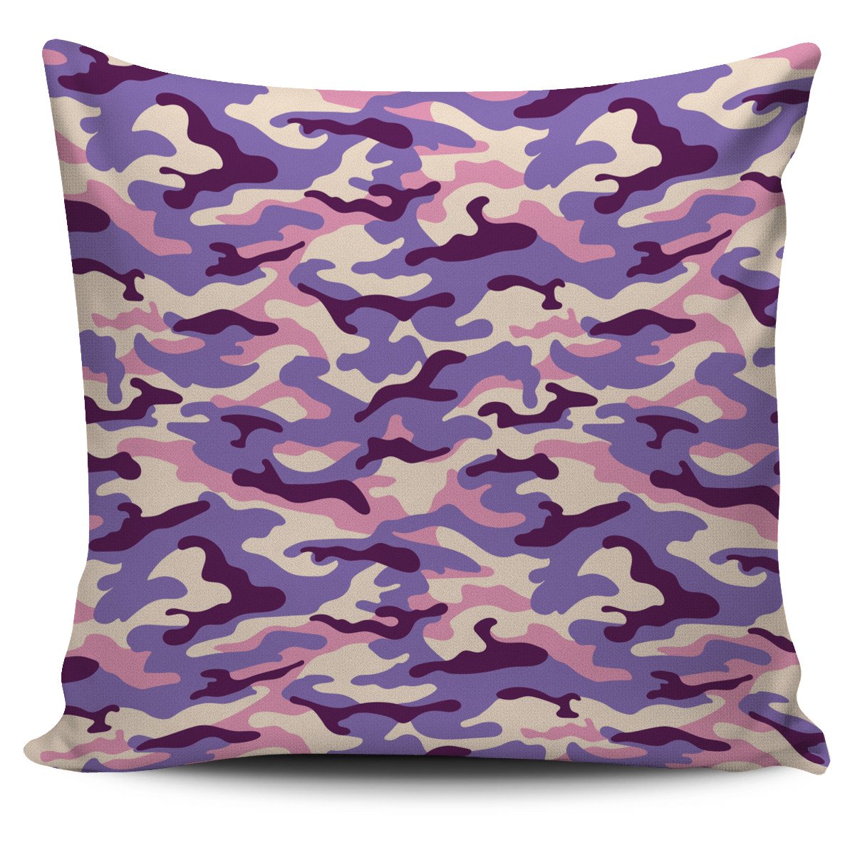 Pastel Purple Camouflage Print Pillow Cover