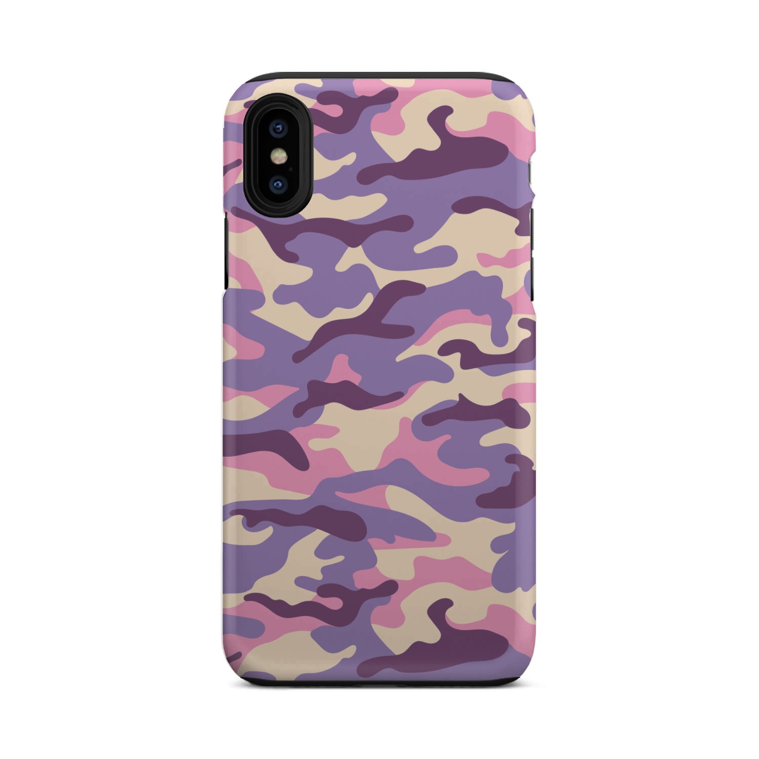 Pastel Purple Camouflage Print Tough Phone Case