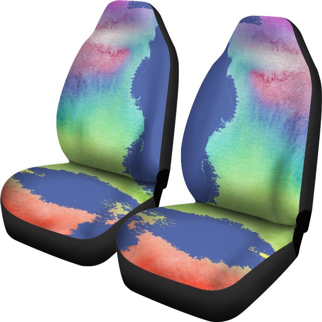 Pastel Rainbow Universal Fit Car Seat Covers