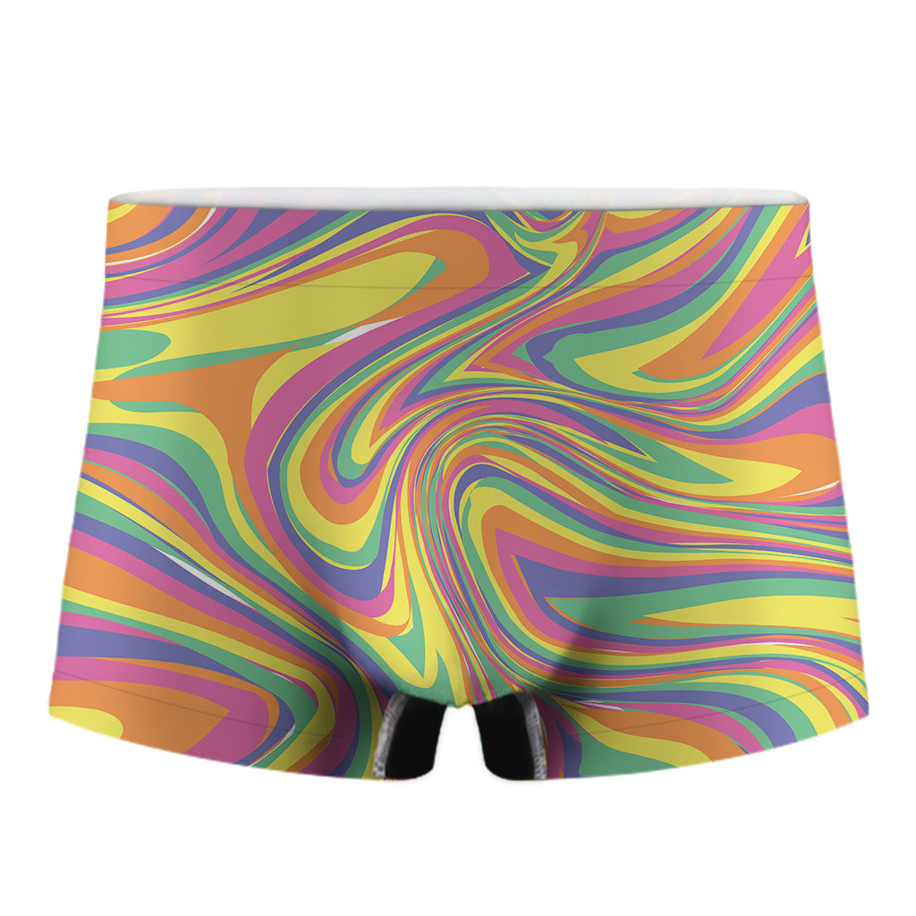 Pastel Rave Print Men's Boxer Briefs