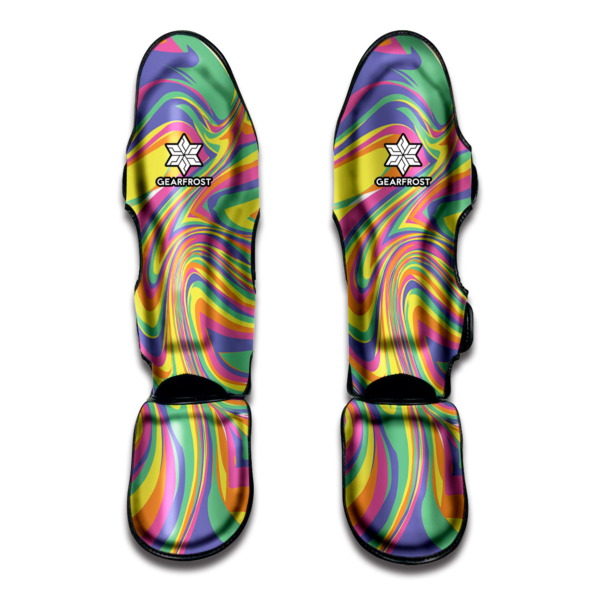 Pastel Rave Print Muay Thai Shin Guards