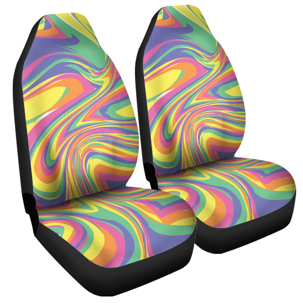 Pastel Rave Print Universal Fit Car Seat Covers