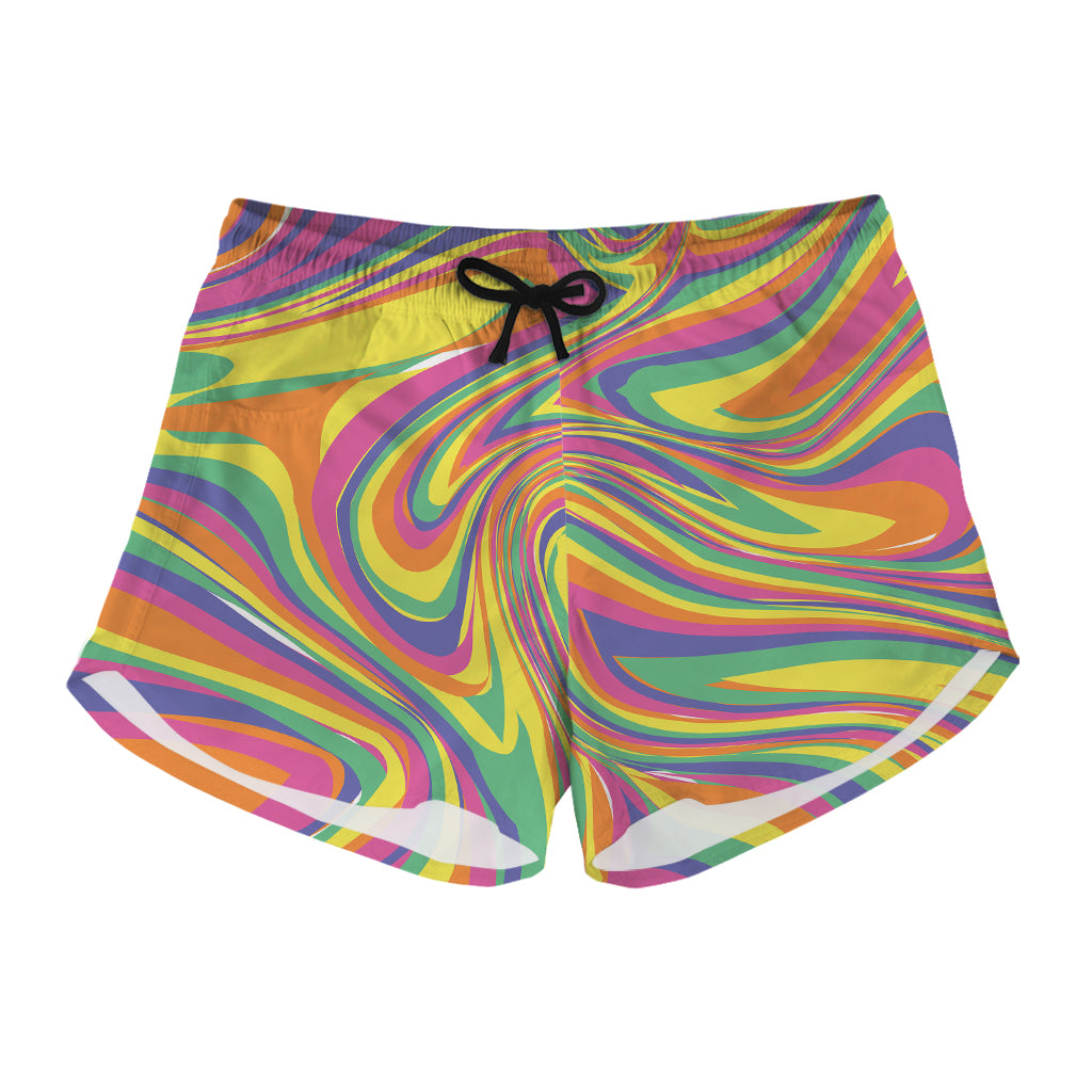 Pastel Rave Print Women's Shorts