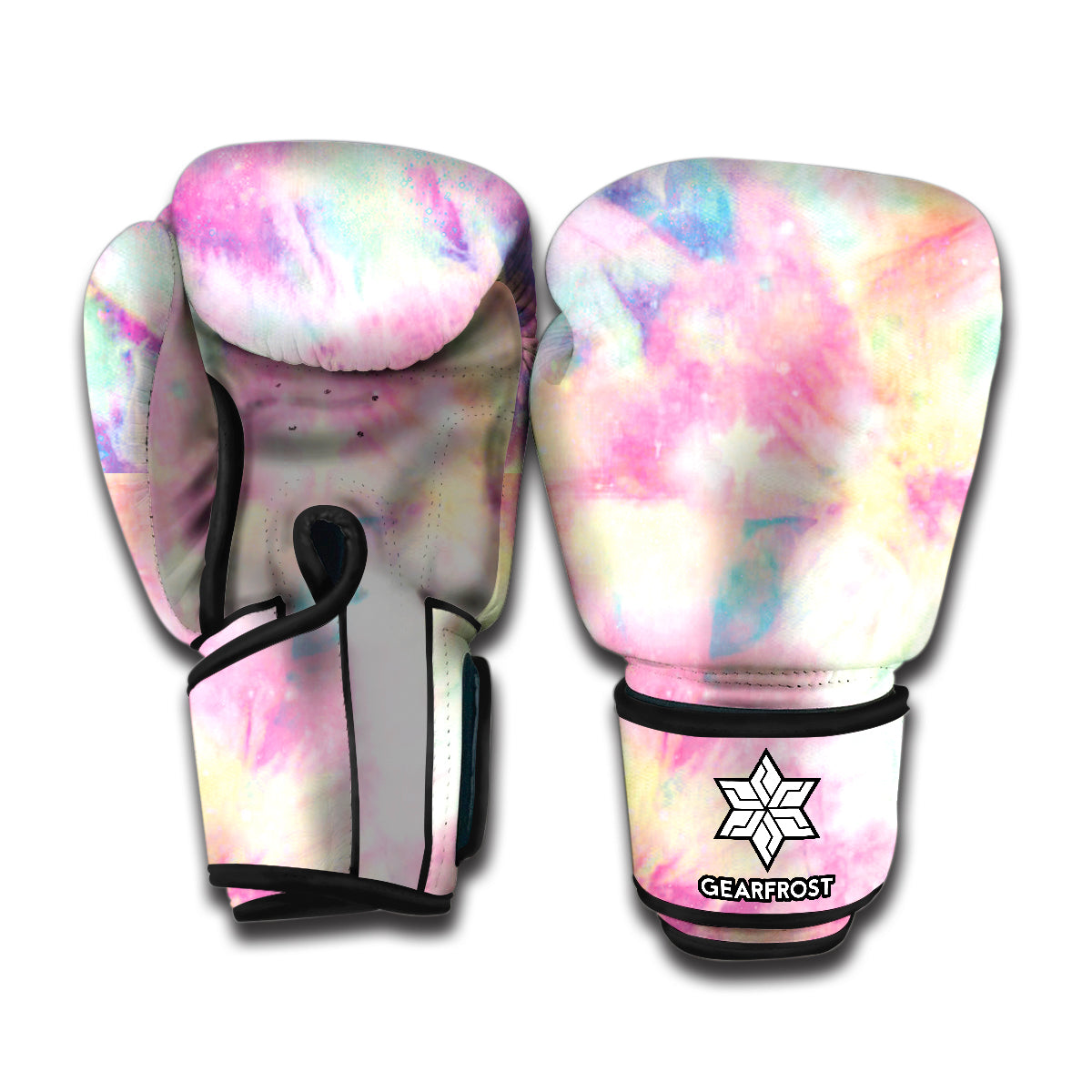 Pastel Tie Dye Print Boxing Gloves