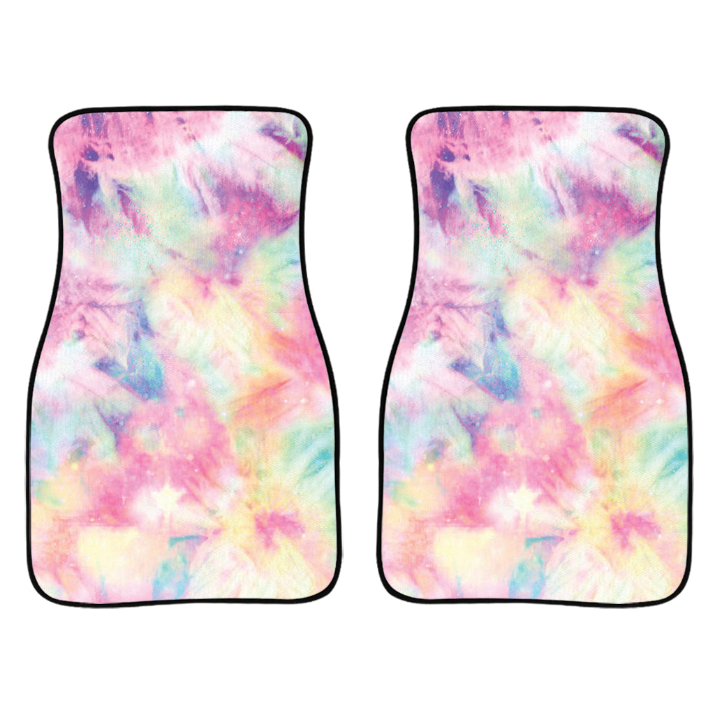 Pastel Tie Dye Print Front Car Floor Mats