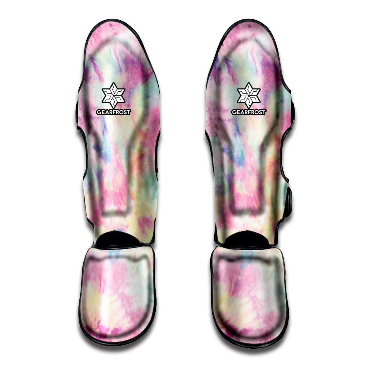 Pastel Tie Dye Print Muay Thai Shin Guards