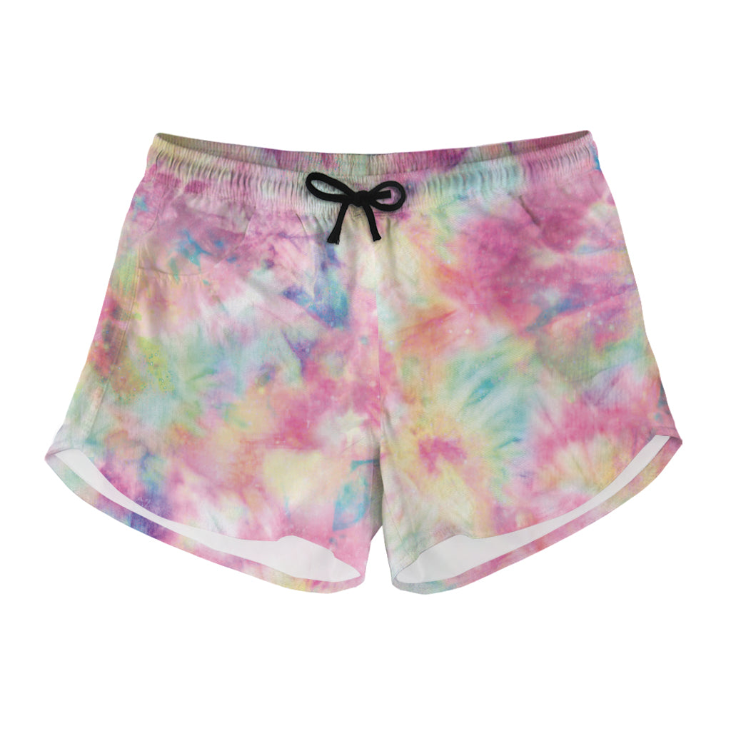 Pastel Tie Dye Print Women's Shorts