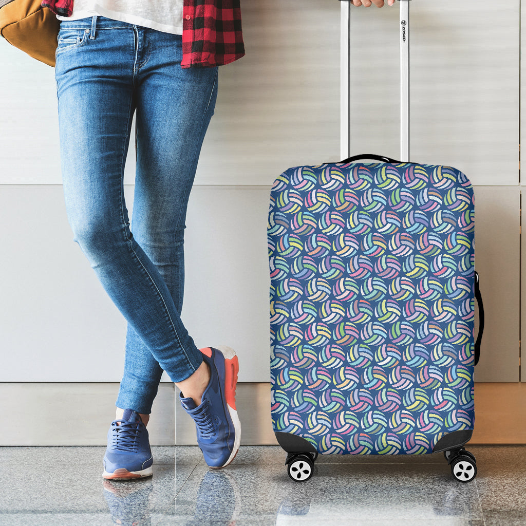 Pastel Volleyball Pattern Print Luggage Cover