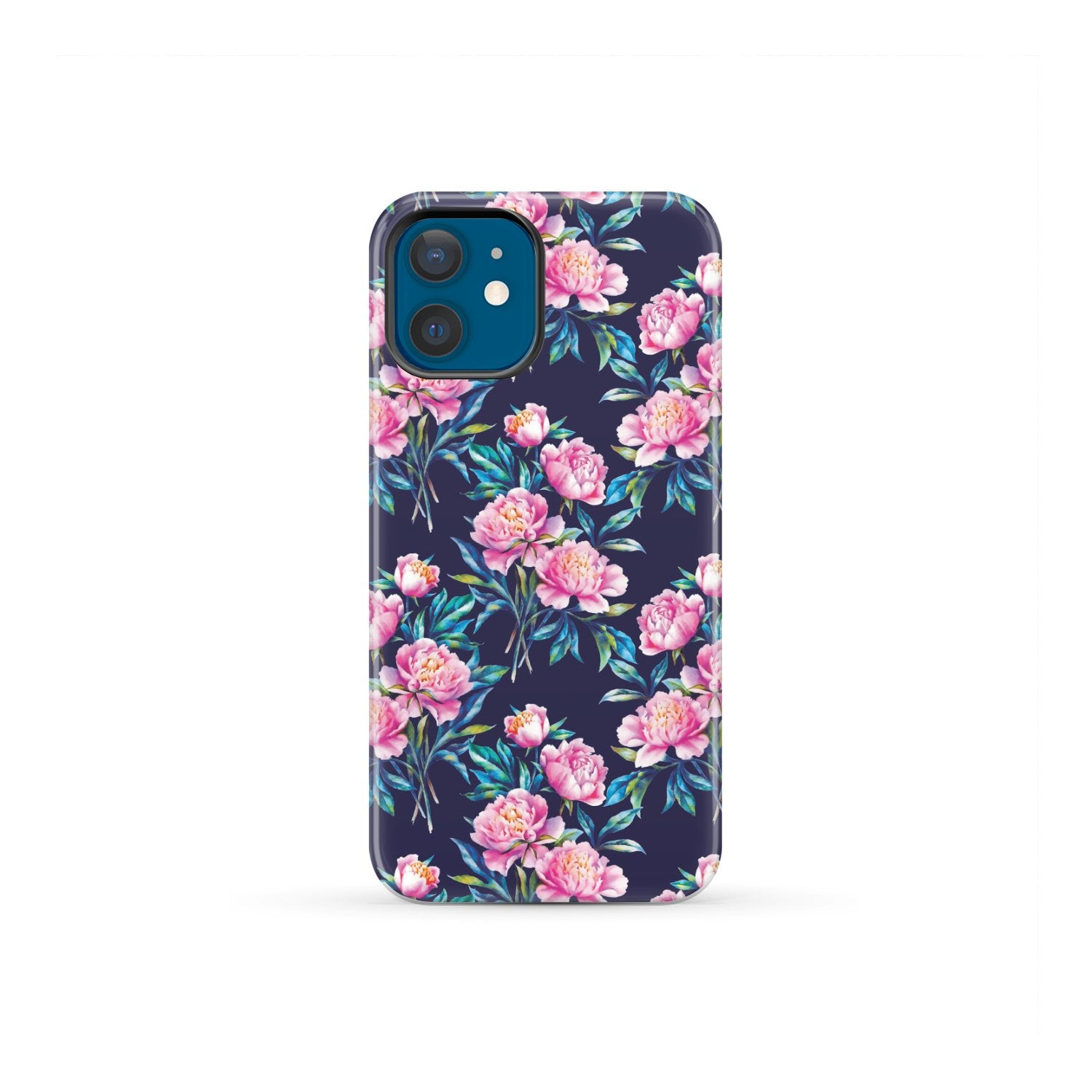 Pink Peony Floral Flower Pattern Print Tough Phone Case