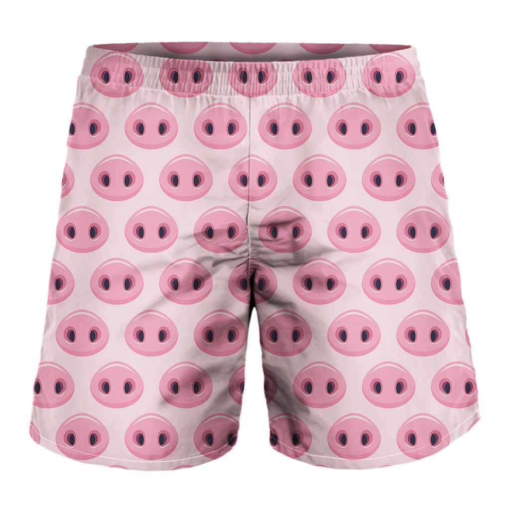 Pink Pig Nose Pattern Print Men's Shorts