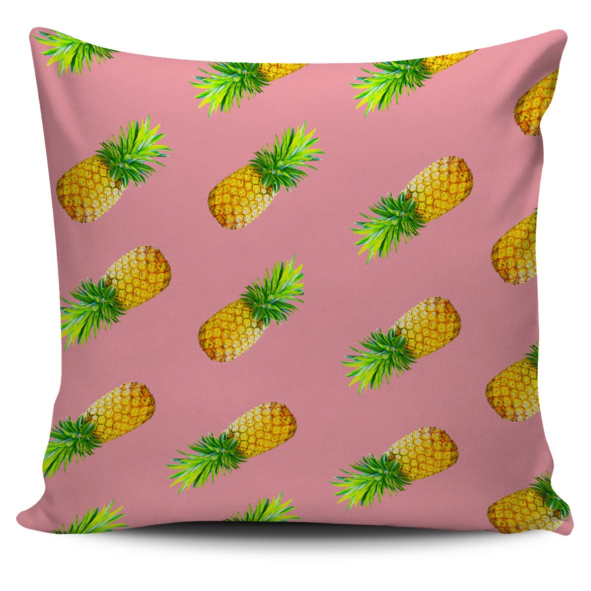 Pink Pineapple Pattern Print Pillow Cover