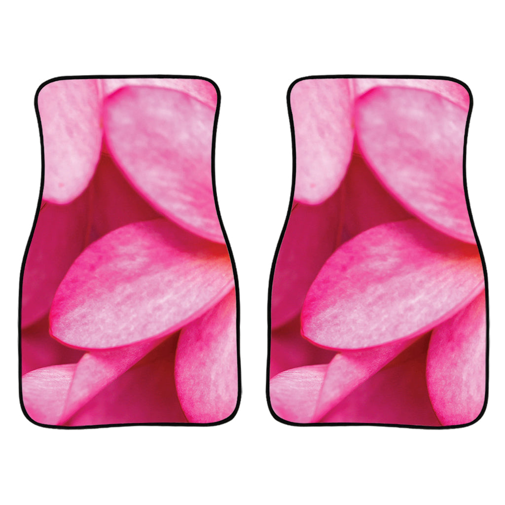 Pink Plumeria Flower Print Front Car Floor Mats