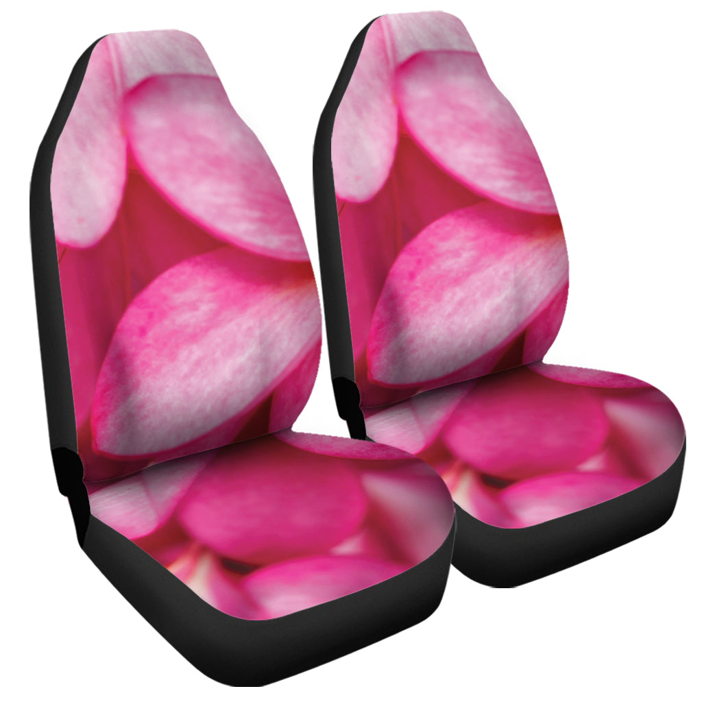 Pink Plumeria Flower Print Universal Fit Car Seat Covers