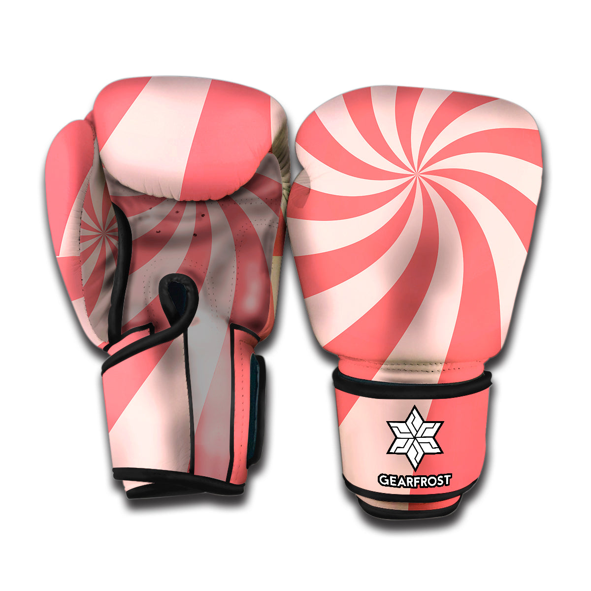 Pink Psychedelic Swirl Print Boxing Gloves