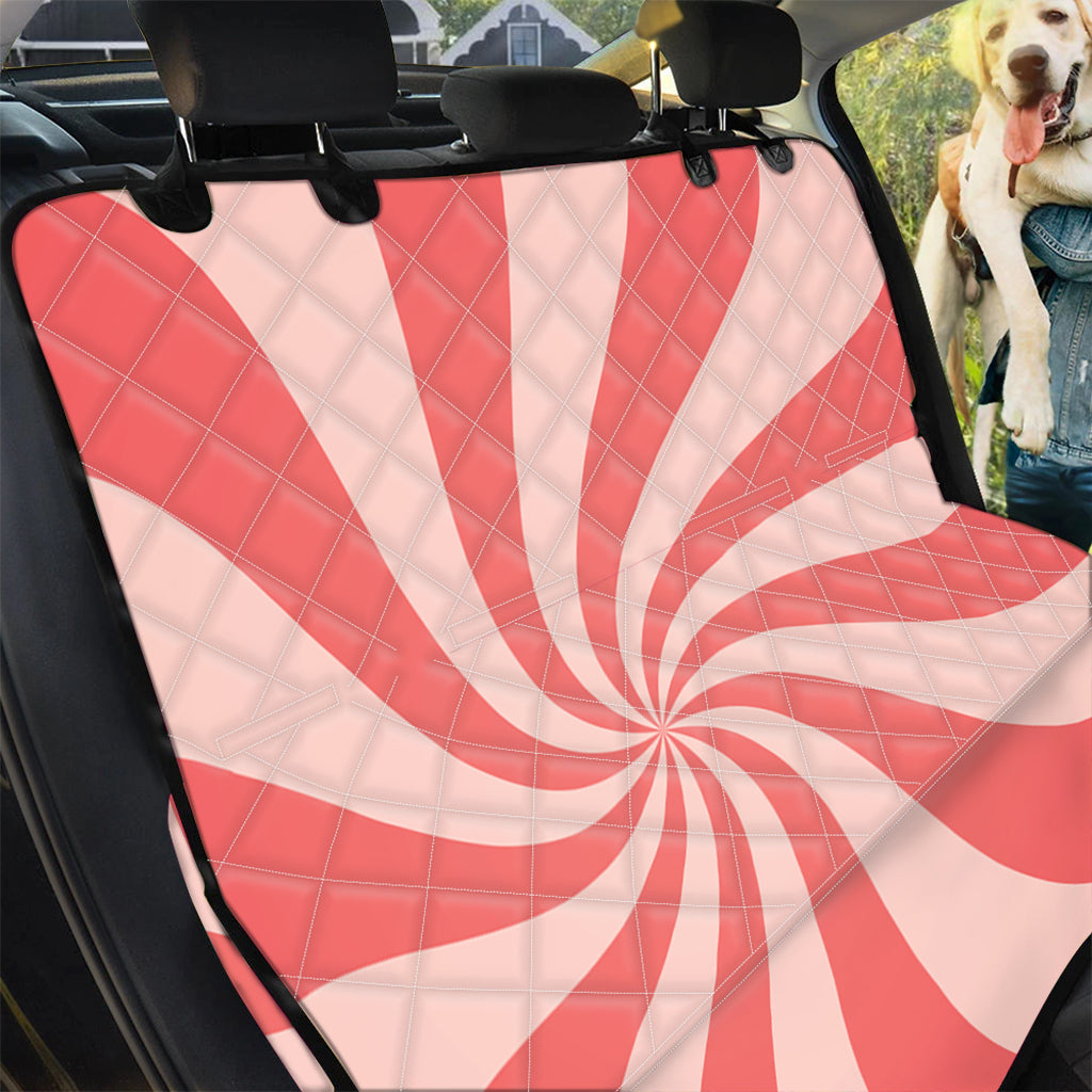 Pink Psychedelic Swirl Print Pet Car Back Seat Cover