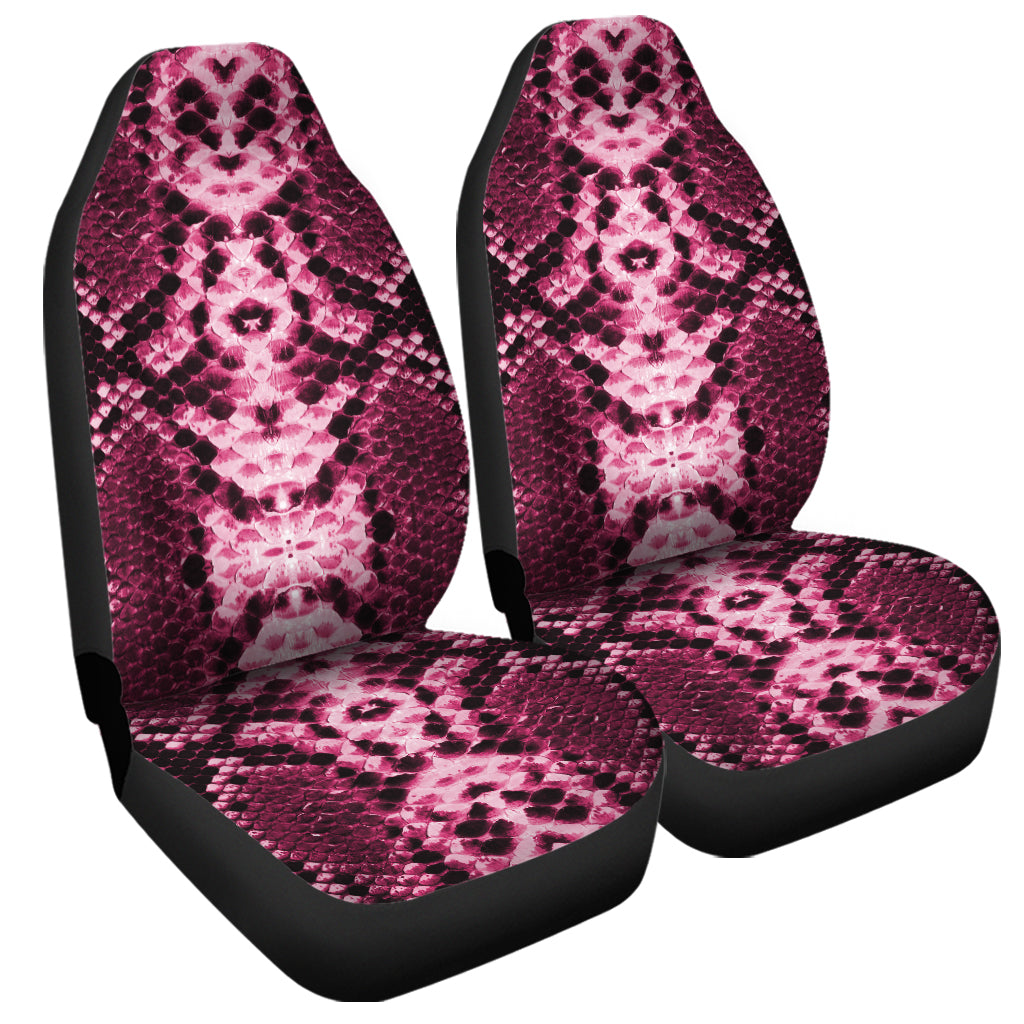 Pink Python Snakeskin Print Universal Fit Car Seat Covers