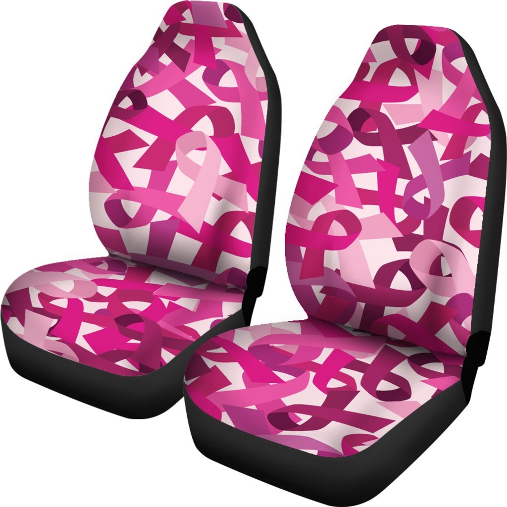 Pink Ribbon Breast Cancer Awareness Universal Fit Car Seat Covers