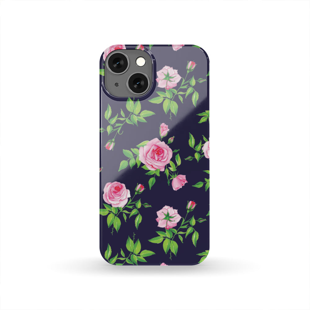 Pink Rose Floral Flower Pattern Print Phone Case