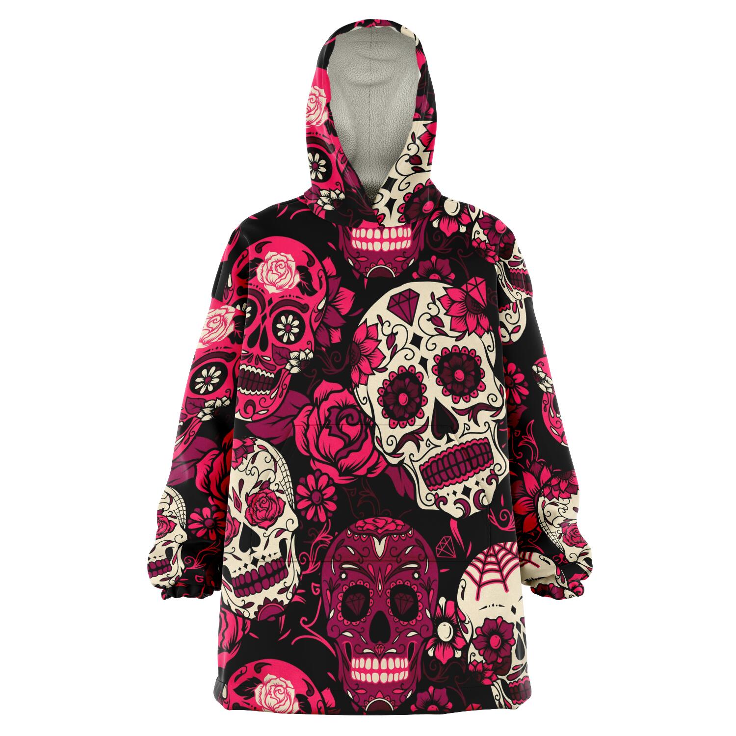 Pink Sugar Skull Snug Hoodie