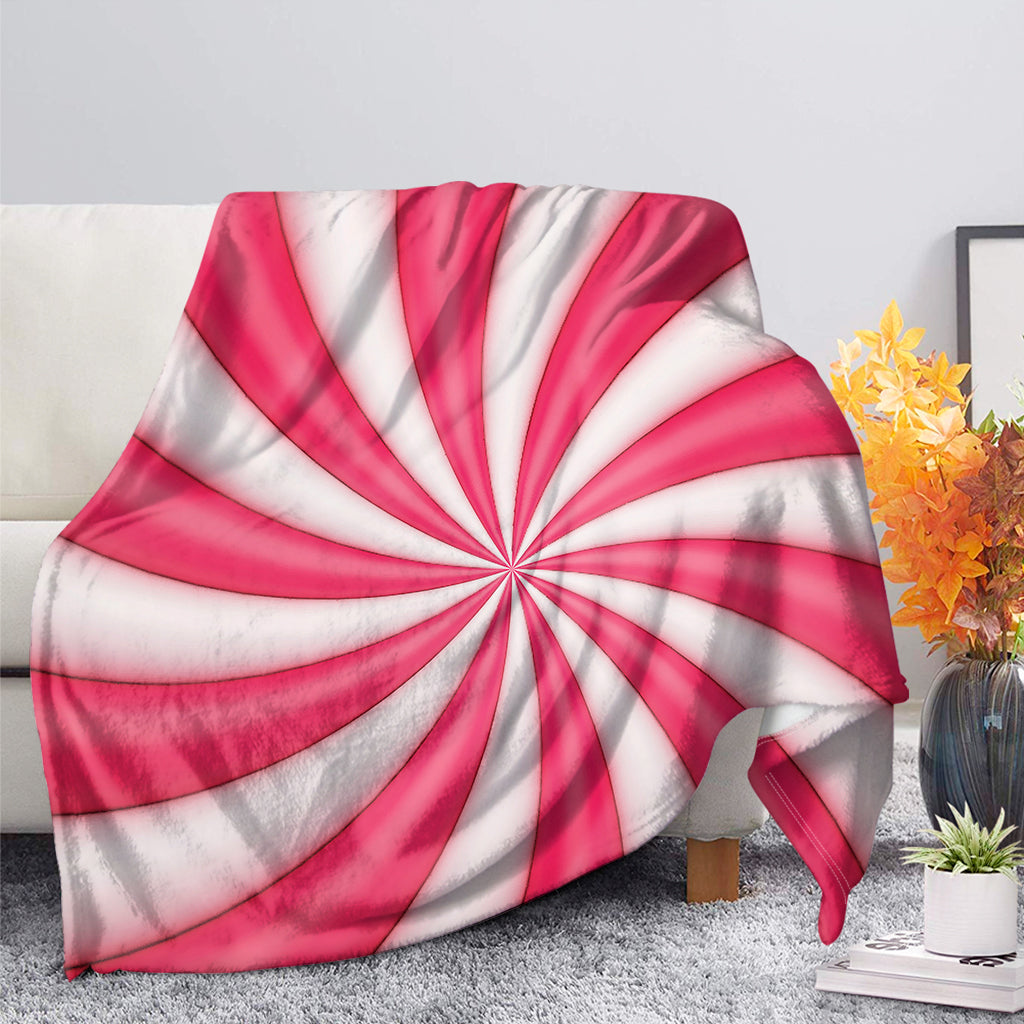 Pink Swirl Candy Print Blanket