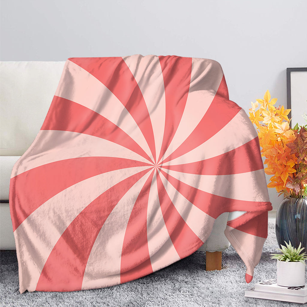 Pink Swirl Print Blanket