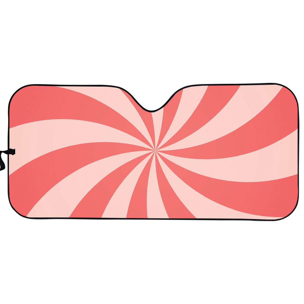 Pink Swirl Print Car Sun Shade