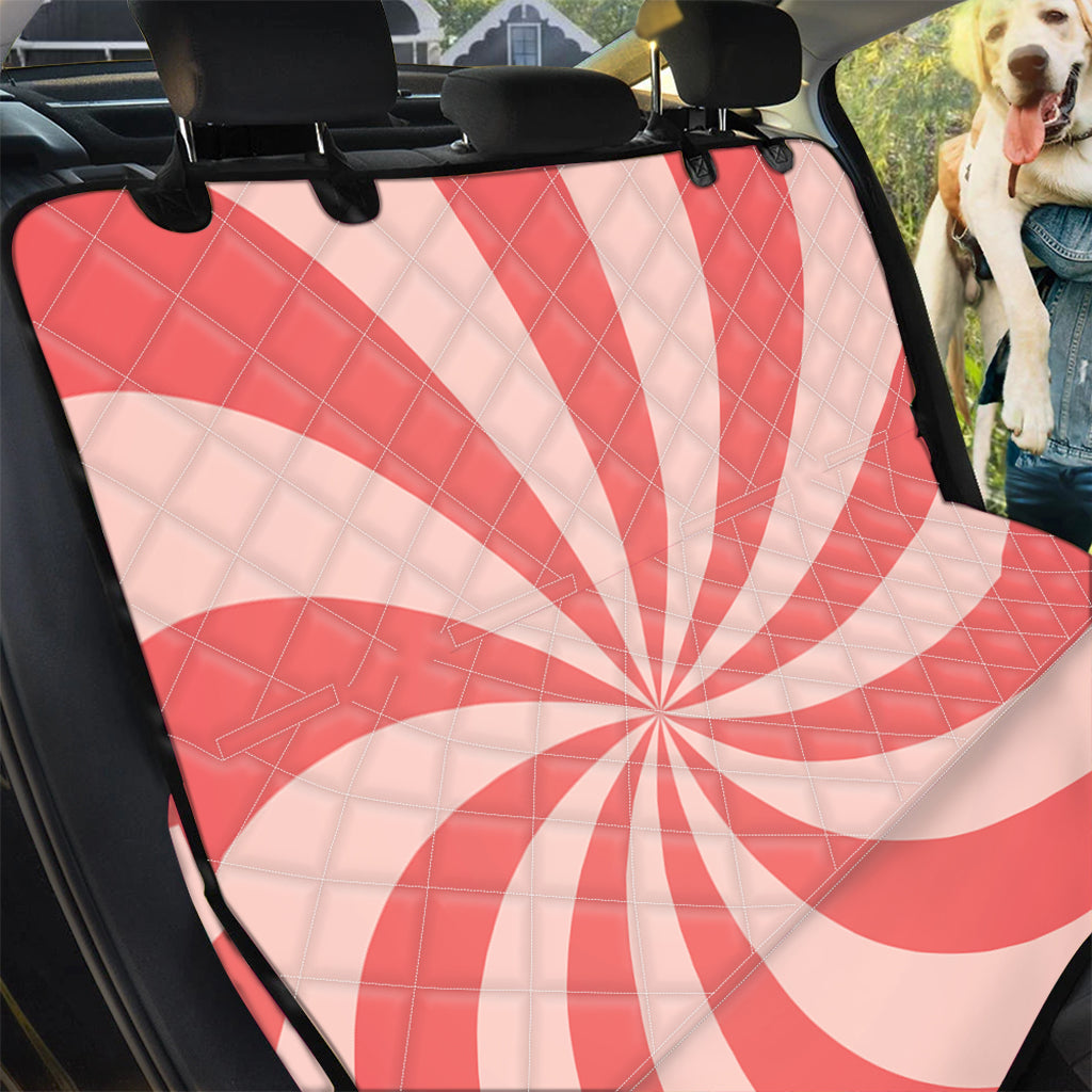 Pink Swirl Print Pet Car Back Seat Cover