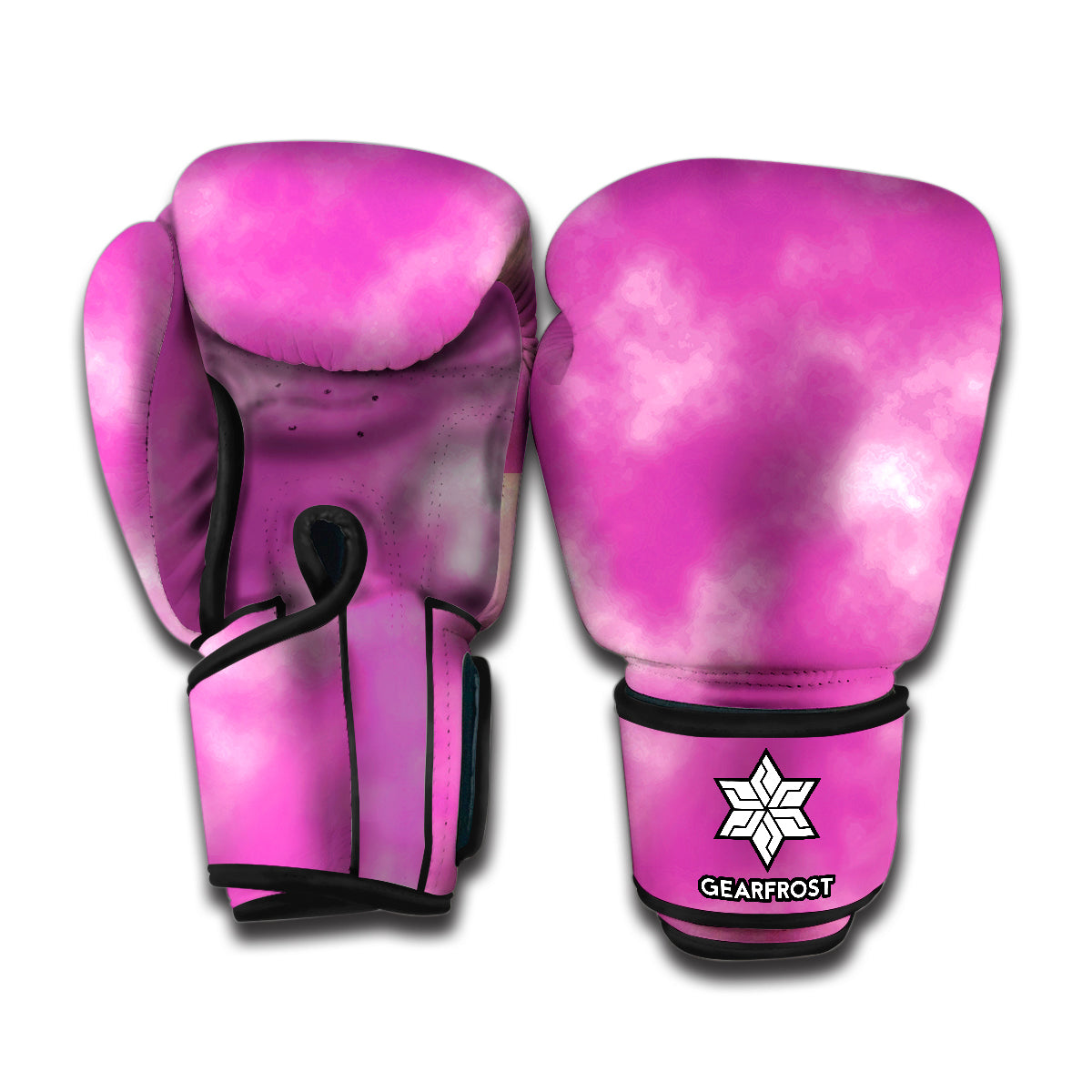 Pink Tie Dye Print Boxing Gloves