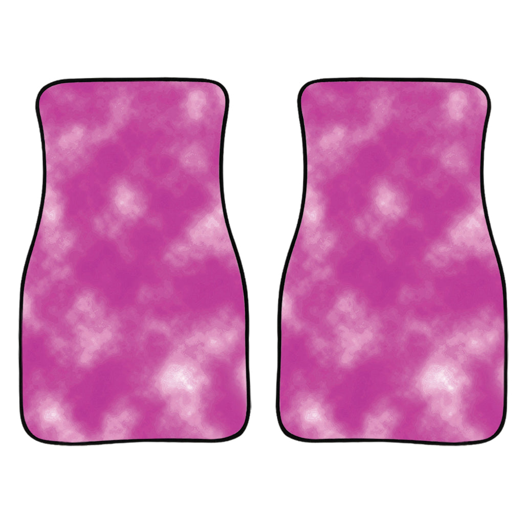 Pink Tie Dye Print Front Car Floor Mats